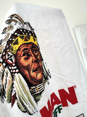 NOS Vintage 90s RED MAN Moist Snuff T-SHIRT Indian TOBACCO Tee SINGLE Stitch XL