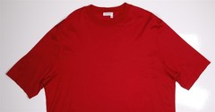 Pal Zileri Deep Red Cotton Short Sleeve Crewneck T-Shirt Mens XXL