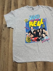 Saved by The Bell Shirt, Men’s Size XL, Gray, Graphic Print, Crewneck