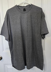 Gildan G800 Mens Cotton/Polyester Knit DryBlend Graphite Gray Plain T-Shirt