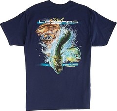 NWT Reel Legends Men’s Navy Blue Short Sleeve Inshore Dreams T-Shirt Large