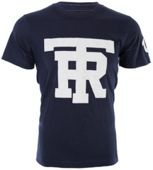 $79 TRUE RELIGION Navy UNIVERSITY OF TR Short Sleeve Applique Graphic T-shirt