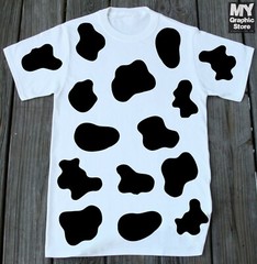Cow Print T-Shirt Animal Cattle Cowboy Country Farm Unisex Shirt