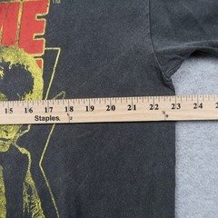 David Bowie 1972 World Tour Graphic T-Shirt Mens Large Black Ziggy Stardust Rock