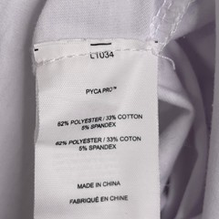 Cuts T-Shirt Mens Medium White Curved Hem PYCA Pro Minimalist Athleisure