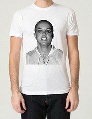 Bald Britney Spears Unisex White Crewneck T-Shirt