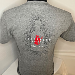 Pendleton Whisky Let’er Buck T Shirt Mens L Cotton Polyester Blend Gray