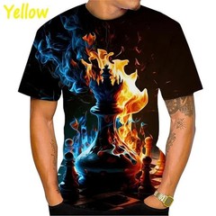 Smart 3D Chess Pieces T Shirt Kids Adults Crew Neck Graphic Tee Style