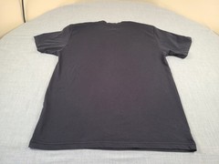 NIKE Shirt Mens Medium Black Dri-Fit Barbed Wire Swoosh Logo Outdoor Sports