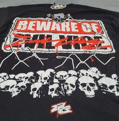 Evil Vice x Beware Skull Black T-Shirt Red Tag Heavyweight Men’s XL NWT