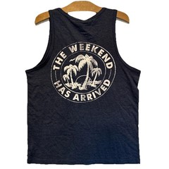 Chubbies Mens NWT The Relaxer Tank Sleeveless Shirt Navy Sz S Ret $30