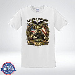 Patriotic Big Boy 4014 Steam Train Graphic T-Shirt