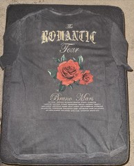 Bruno Mars Romantic Tour OFFICIAL 2026 XL Extra Large Short Sleeve T-Shirt Grey