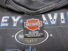 Vintage 1990s Harley Davidson Motorcycles Ride Free Embroidered Ohio T Shirt (L)
