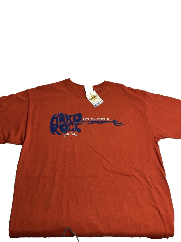 Vintage Y2K Hard Rock Cafe San Juan Puerto Rico NWT T-Shirt Men’s Large L KC