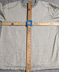 Carbon2Cobalt Thermal Henley Shirt Mens Medium Gray Long Sleeve Elbow Patch
