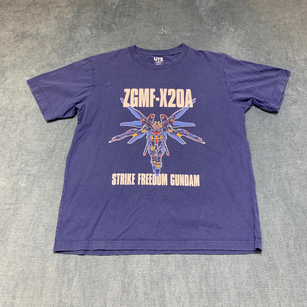 Uniqlo Gundam UT 40th Anniversary Zgmf-X20A Strike Freedom T Shirt Mens Medium
