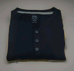 Old Navy Henley Raglan Long Sleeve Men’s Soft-Washed Blue Medium NWT