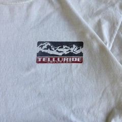 Comfort Colors Telluride Colorado Mountains Graphic White Tee M Crewneck SS