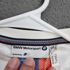 BMW Motorsport Mens White Graphic T-Shirt 3D Logo Racing XXL 80142285833 NEW
