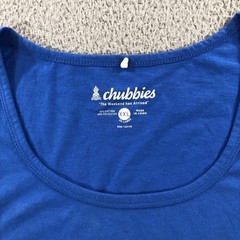 Chubbies Shirt Mens 2XL Blue Tank Top Pocket Weekend Has Arrived 80s Retro Style
