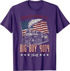 Big Boy 4014 American Steam Train Vintage Men Women T-Shirt