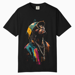 Urban Hip Hop Street Art Men Tee, Comfort Colors T Shirt, Unisex Streetwear Tee