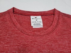 Champion Mens Sports Anti Odor Tee cotton Athletic wear Red SZ Medium