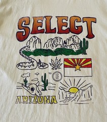 Select Cannabis Marijuana T-Shirt Size XXL 2XL Arizona Flag Cactus Elevated EUC