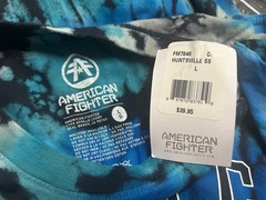 $40 AMERICAN FIGHTER Tie Dye HUNTSVILLE Athletic Graphic T-shirt NWT