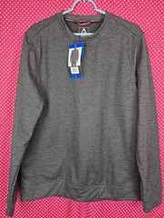 NWT Gerry Mens Gray Crewneck Long Sleeve Sweatshirt Pullover Large