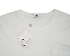 Kired Kiton $250 NWT White Supima Crepe Cotton Long Sleeve T-Shirt M (50 IT)
