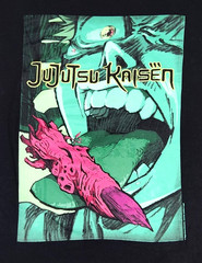 Jujutsu Kaisen Yuji Itadori Men’s Black Graphic T- Shirt – 2XL