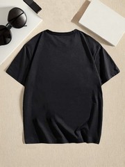 180g T-shirt Mens Casual Comfy Crew Neck – Soft Slight Stretch Polyester Fa