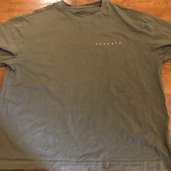 YoungLA Mens Oversized Gym T-Shirt Mens Large Brown Cotton Logo