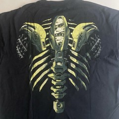 Nike Air Max 90 Ribcage Shirt Men L Loose Short Fit Skeleton Grunge Logo Punk
