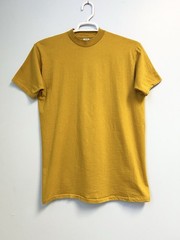 Vintage 70s Jockey Life Sun T Shirt Mustard Yellow Tee Mens XL Made in USA