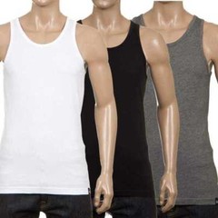Mens Vest Top 100% Cotton Plain Gym Tank Top Undergarment Base Layer summerwear