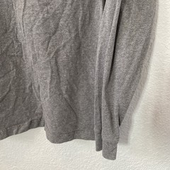George Mens T-Shirt Size M Gray Crew Neck Long Sleeves . #S