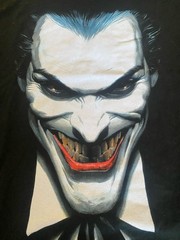 Vtg NOS big face joker 2004 dc comics graphitti XLarge black shirt Y2K