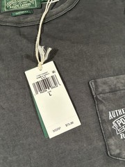 Polo Country Ralph Lauren Long Sleeve Graphic Shirt Men’s Large NWT Gray Black