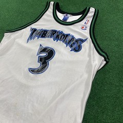 Vintage Marburry Jersey Mens L White Minnesota Timberwolves Champion Basketball