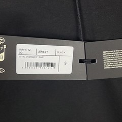 NWT Represent Men’s Initial Oversized T-shirt Black Sz S Retail $90