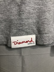 Diamond Supply Co Spellout Gray Graphic Logo Tee Men’s Size M