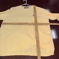Men’s Ivy Crew Long Sleeve Yellow T-shirt 2XL