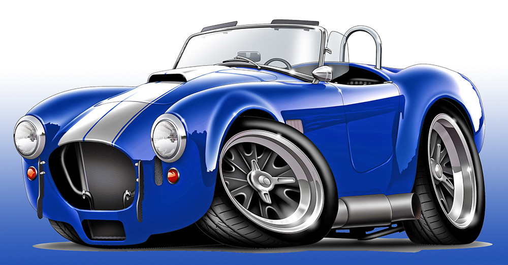 Shelby Cobra Muscle Car Art Print NEW