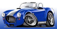 Shelby Cobra Muscle Car Art Print NEW