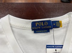 Polo Ralph Lauren Mens V neck short sleeve T shirt- Custom Slim Fit