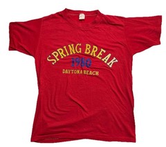 Vintage 1980 Daytona Beach Spring Break T Shirt Mens Medium USA Single Stitch
