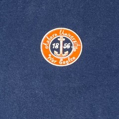 MV Sport Auburn University Anchored In Tradition T Shirt Adult Medium Blue Tee